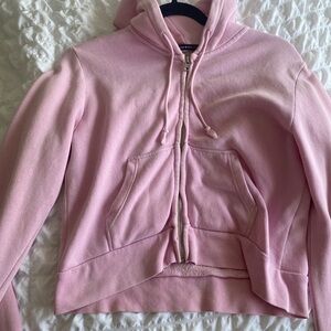 Brandy Crystal hoodie in bubblegum pink
